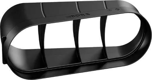 BORA Ecotube coude 15° plat horizontal joints inclus — EFBH15/1