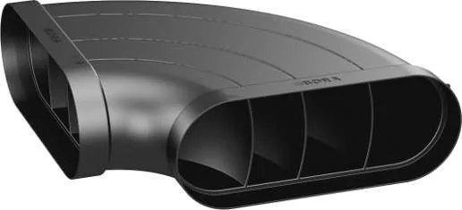 BORA Ecotube coude 90° plat horizontal joints inclus — EFBH90/1