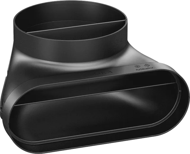 BORA Ecotube raccord mixte plat/rond 90° joints inclus — EFR90/1