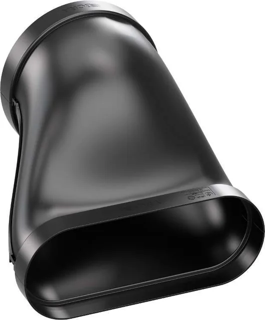 BORA Ecotube raccord mixte plat/rond avec déport 110 mm, joints inclus — EFRV110/1