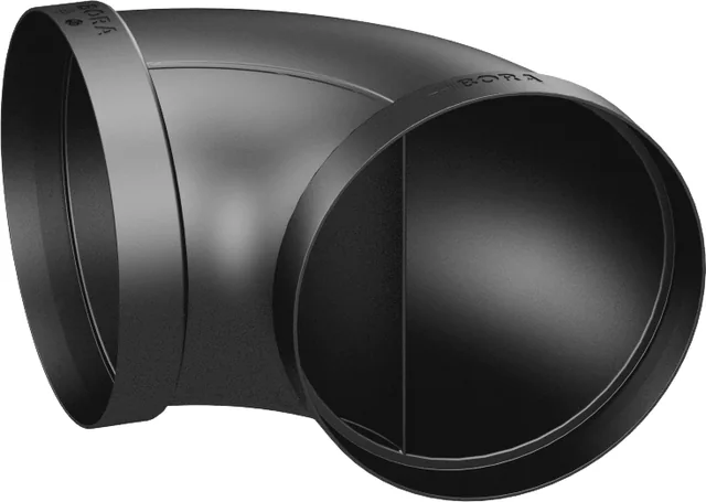 BORA Ecotube coude 90° rond joints inclus — ERB90/1