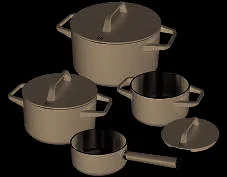 BORA Kit de casseroles (7 pièces) — KWPAP1