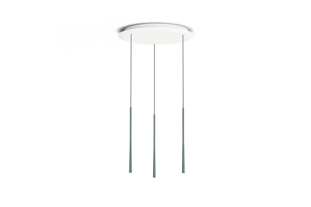 BORA Stars lampe à suspension 3-lampes à disposition circulaire - vert mousse — LSZMG