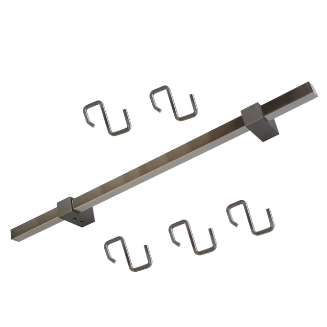 Kit barre de crédence carrées 15 x 15 mm MSA, référence D1311