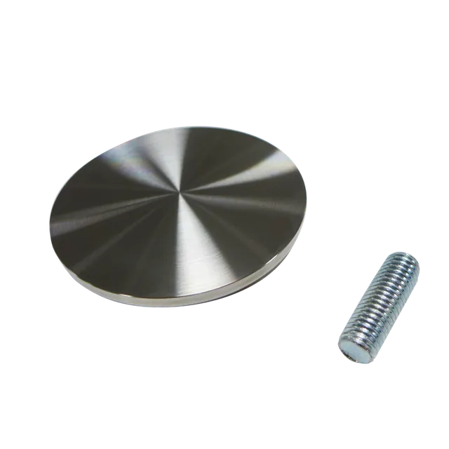 Pied central en acier - Platine pour plateau verre MSA, référence D66V