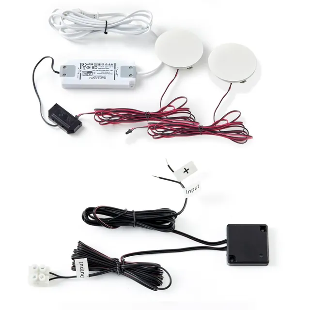 Kit de 2 spots de bibliothèque décoratif MSA, référence KLP22WA