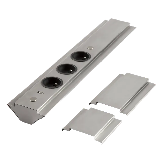 Bloc 3 prises avec port USB MSA, référence A9722