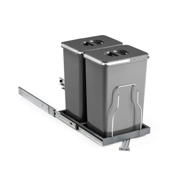 Poubelle pour meuble avec porte à charnières MSA, référence 9040