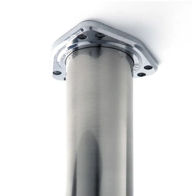 Pieds de snack en acier MSA, référence 37R-INOX-BROSS