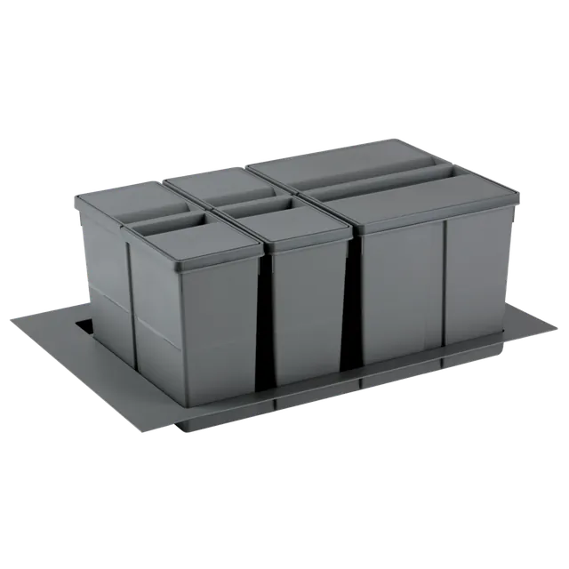 Tri sélectif - Kit collecteurs pour tiroir sous évier MSA, référence 4948