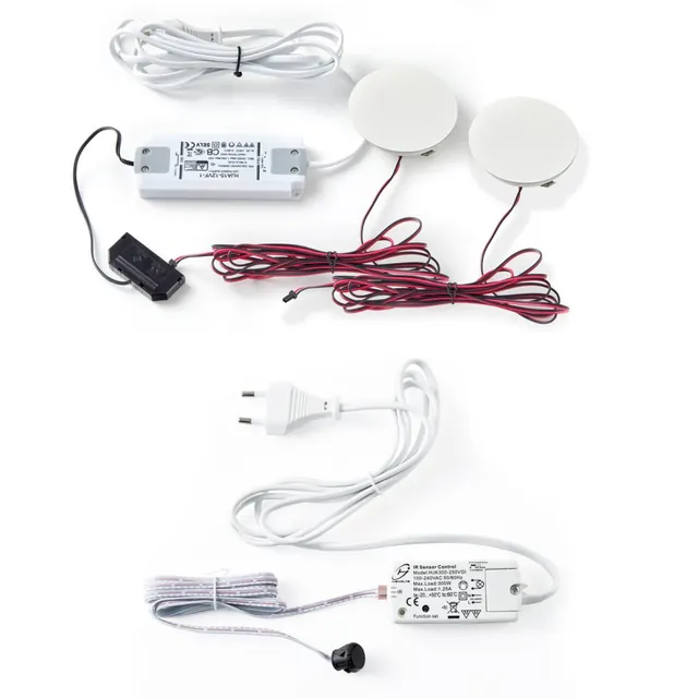 Kit de 2 spots décoratifs de bibliothèque MSA, référence KLP22WT