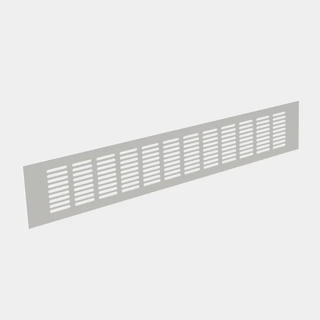Grilles de plinthe en aluminium - Grille aluminium standard 500 x 80 mm MSA, référence E8000