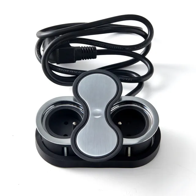 Bloc prises Eight affleurant IP44 MSA, référence 033IB-IP