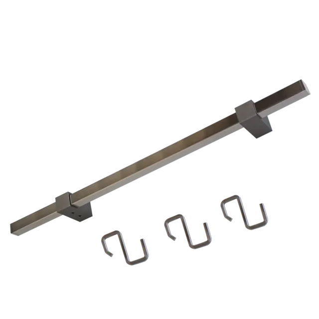 Kit barre de crédence carrées 15 x 15 mm MSA, référence D1305