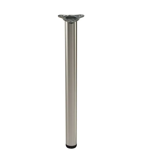 Pied rond en inox AISI MSA, référence 27R-IB