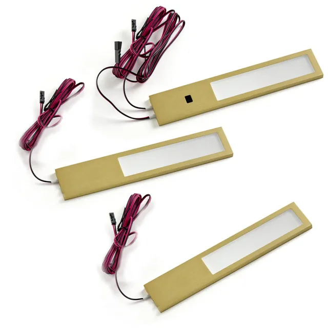 Kit 3 Profils Alu LED 3,8 W Extra-plat MSA, référence KL9380OR