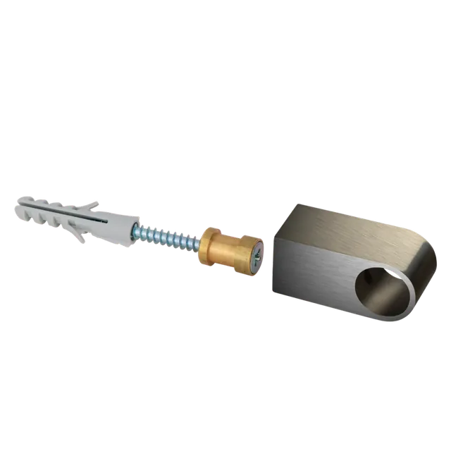 Accessoires pour crédence de Ø. 16 mm - Support de barre design MSA, référence D21