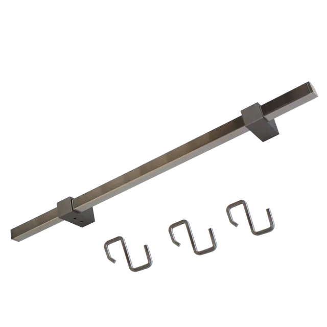 Kit barre de crédence carrées 15 x 15 mm MSA, référence D1301