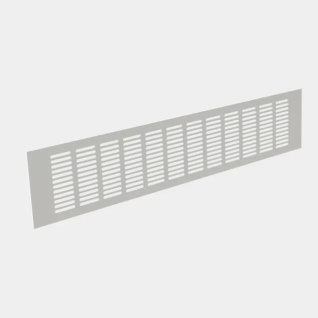 Grilles de plinthe en aluminium - Grille aluminium standard 500 x 100 mm MSA, référence E8100