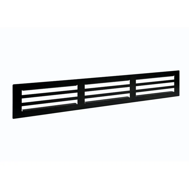 Grille de plinthe en acier- Grille standard 500 x 80 mm MSA, référence E8203