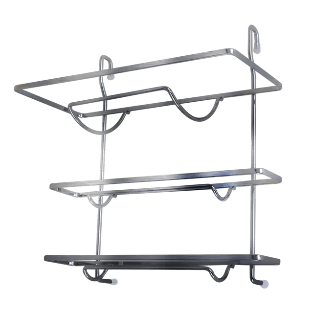 Accessoires pour barres de crédence carrées - Porte rouleaux triple MSA, référence M3535