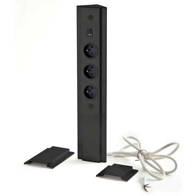 Bloc 3 prises avec port USB A+C MSA, référence A9722N-AC