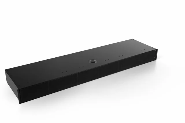 NOVY Caisson insonorisé encastrable 120cm pour plinthe avec monoblock en noir, H 98 mm — 7942400